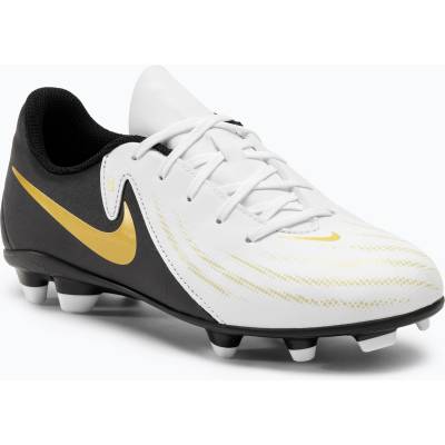 Nike Детски футболни обувки Nike Phantom GX II Club FG/MG Junior white/metallic gold coin/black