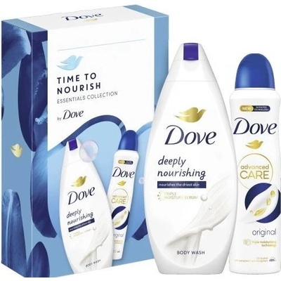 Dove Original deo spray 150 ml + sprchový gél 250 ml darčeková sada