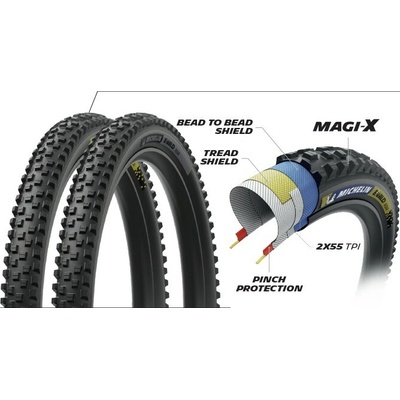 MICHELIN E-WILD REAR 27.5x2.60 RACING LINE DARK KEVLAR MAGI-X TS TLR (844944) Uni