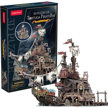 CubicFun 3D пъзел Cubic Fun от 218 части - Пиратски кораб (T4039h)