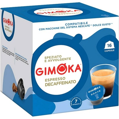 Gimoka Kapsle pro Dolce Gusto Decaffeinato bez kofeinu 16 ks
