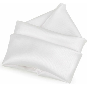 Kapesníček do saka saténový 900009/1 bílý jemně lesklý