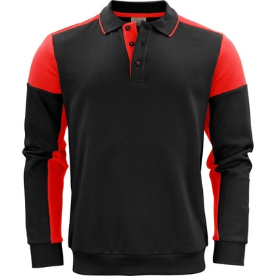 Printer mikina Polo Prime Polosweater black/red
