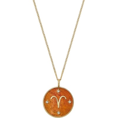 Fossil Дамско колие зодия Овен с карнеол Fossil JF04838710 (JF04838710)