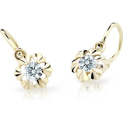 Cutie Jewellery zlaté dětské náušnice C2213-10-X-1 fialová