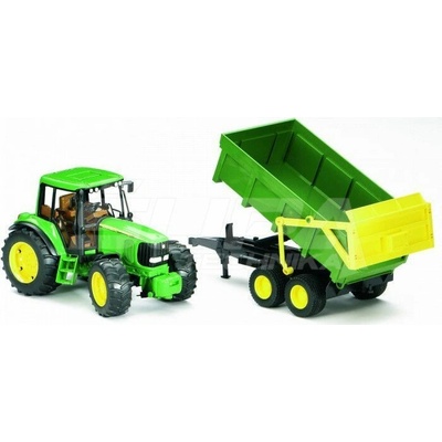 Bruder Traktor John Deere s prívesom