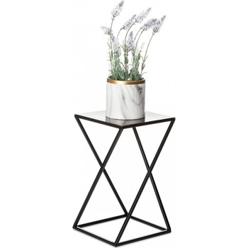 DekorStyle Stojan na květiny LOFT I černý 40 cm