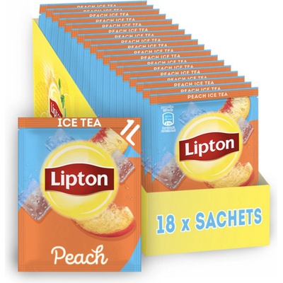Lipton Peach Powder ledový čaj 18 sáčků