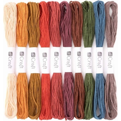 dp Craft Vyšívací příze sada (10ksx8m) - vintage mix