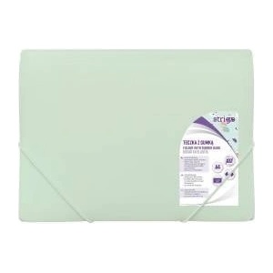 Strigo Briefcase with eraser A4 PP pastel mint STRIGO