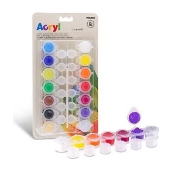 Primo Акрилни бои primo 14 цвята, 4, 5 мл 161ta14bl