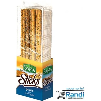 Image 1 of Захарни изделия - Варна Гризини стикс с маково семе Salza 250гр
