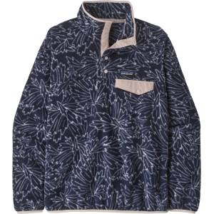 Patagonia Дамски поларен пуловер Patagonia Women's Lightweight Synchilla Snap-T Fleece Pullover Fleece jumper - Saxifrage: Sunken Blue (105-0968-7512)
