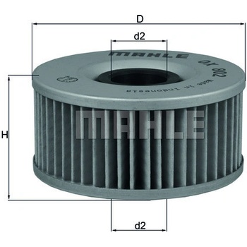 Olejový filter MAHLE ORIGINAL OX 802 (OX802)