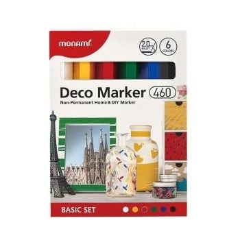 Monami Deco Marker 460 Basic Set (B: 6C) 20800015010 MONAMI