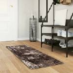 vidaXL Каса за килим MARSA Черно 50 x 100 cm Полиестер и PVC (42023366)