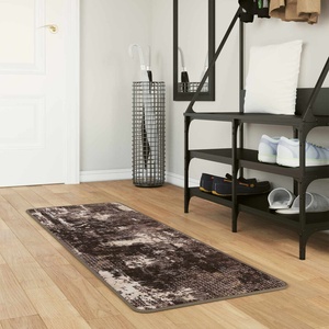 vidaXL Каса за килим MARSA Черно 50 x 100 cm Полиестер и PVC (42023366)