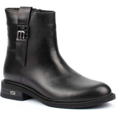 Дамски боти от естествена кожа в черно