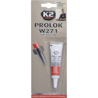 K2 Lepidlo 6ml, fixace šroubových spojů HIGH