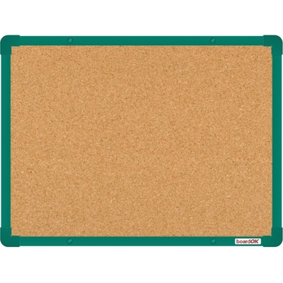 BoardOK tabule korek 60 x 45 cm zelený rám