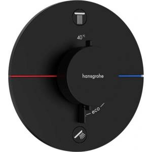 Hansgrohe ShowerSelect Comfort - Термостатен смесител за вграждане, за 2 консуматора, черен мат 15554670 (15554670)