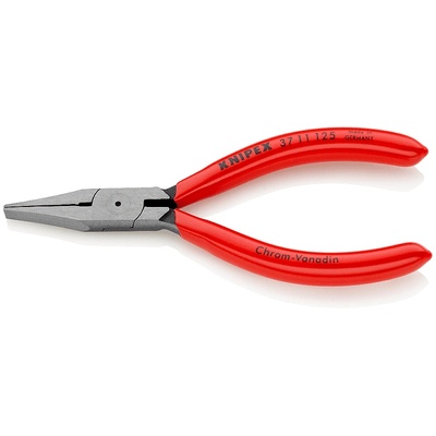 KNIPEX Клещи плоски за електроника, червена ръкохватка 125мм, Knipex (K3711125)