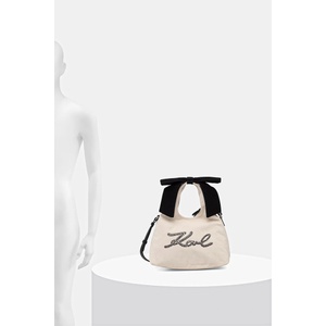 KARL LAGERFELD чанта crossbody дамска от памук K/SIGNATURE (B3W50009)