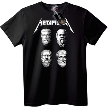 NOONEBRAND Тениска Метафизика с Древни Философи - 7XL, Black