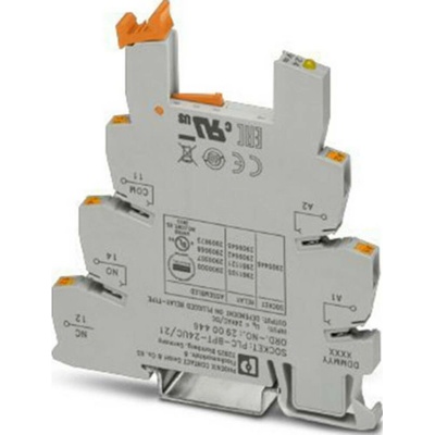 Phoenix Contact PLC-BPT- 24UC/21 patice pro relé (d x š x v) 94 x 6.2 x 80 mm, Piece, 10 ks