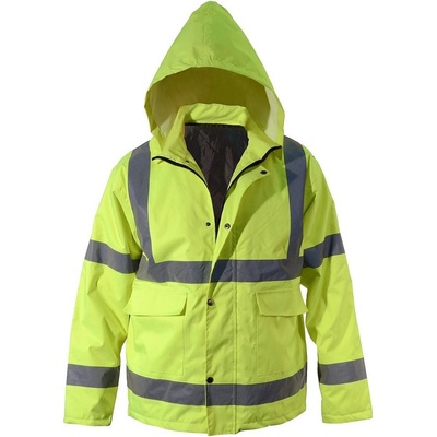 Compass bunda s kapucí reflexní Safety 01771 žlutá
