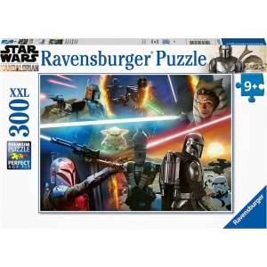 Ravensburger Пъзел Ravensburger от 300 XXL части - Мандалорецът: Кръстосан огън (13279) - ozone