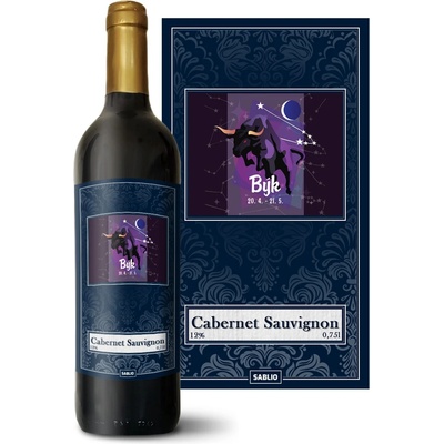 Sablio Býk Cabernet Sauvignon Červené víno 12 % 0,75 l (holá fľaša)