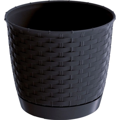 PROSPERPLAST Kvetináč RATOLLA ROUND antracit 22cm
