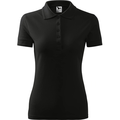 MALFINI Malfini pique polo 210 / Дамска поло тениска - черна l (2100115)