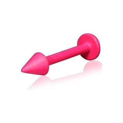 Piercingate labreta s hrotem PLA00195 růžová