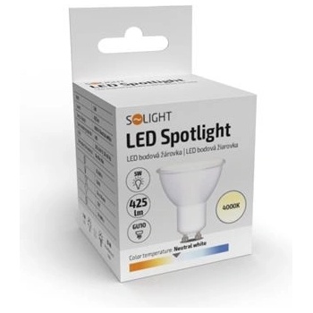 Solight LED žiarovka , bodová , 7W, GU10, 4000K, 595lm, biela