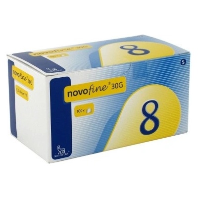 Novofine Ihla Inz injekčná ihla jednorázová 30 G x 8 mm 100 ks