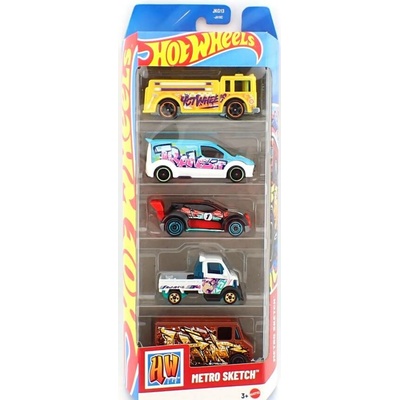 Mattel Hot Wheels Metro Sketch 5ks angličáků