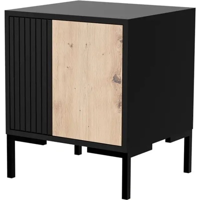 Cama meble Cama Нощно шкафче 2бр MERCI 44x40x52.5 черно/дъб artisan (MERCI 400018)