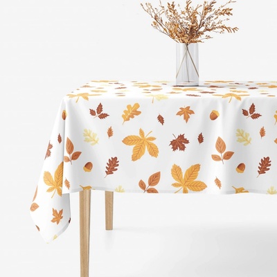 Goldea hranatý ubrus 100% bavlněné plátno podzimní listí 100x140 cm