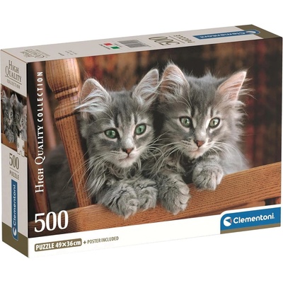 Clementoni Пъзел Clementoni от 500 части - Котенца (35580)