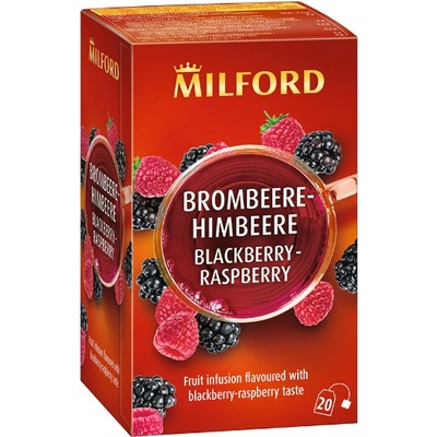 MILFORD BLACKBERRY OVOCNÝ ČAJ S MALINOVOU PRÍCHUŤOU 20 KS