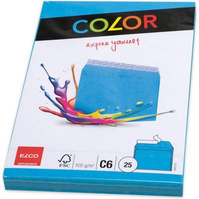 Пощенски плик, C6, 114 х 162 mm, 100 g, прав капак със (1560120023)