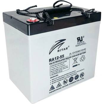 Ritar Power Акумулаторна батерия Ritar Power DC12-55, 12V, 55Ah, AGM, F15/M6 / F11/M6 конектори (DC12-55)