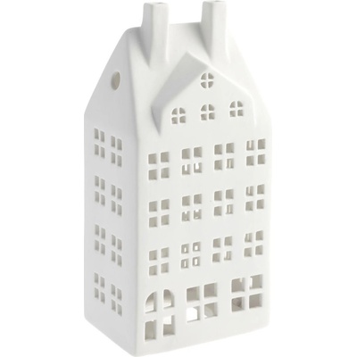 Keramický svícen domeček Storstaden nr 2 White Storefactory Scandinavia