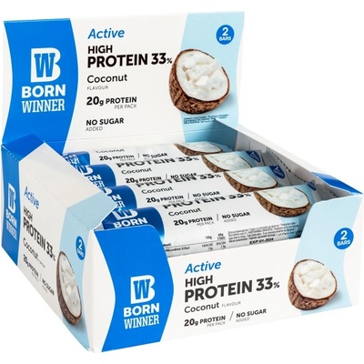 Born Winner Active 33% High Protein Bar [12 x 60 грама] Кокос
