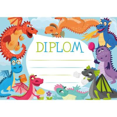 Baloušek Tisk Diplom A4 Draci 640037
