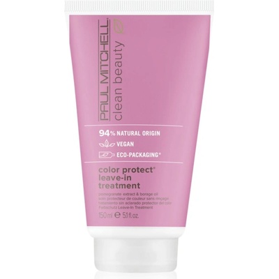 Paul Mitchell Clean Beauty Color Protect Leave-in Treatment грижа без отмиване за блонд коса и коса с кичури 150ml