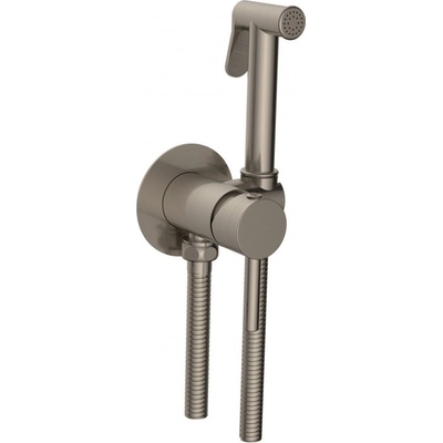 Inter Ceramic Смесител за биде за вграждане с хигиенен душ ЕЛИДА 3314bs, четкан никел (3314bs)