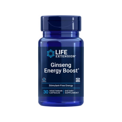 Life Extension Ginseng Energy Boost 30 ks, vegetariánska kapsula, 200 mg